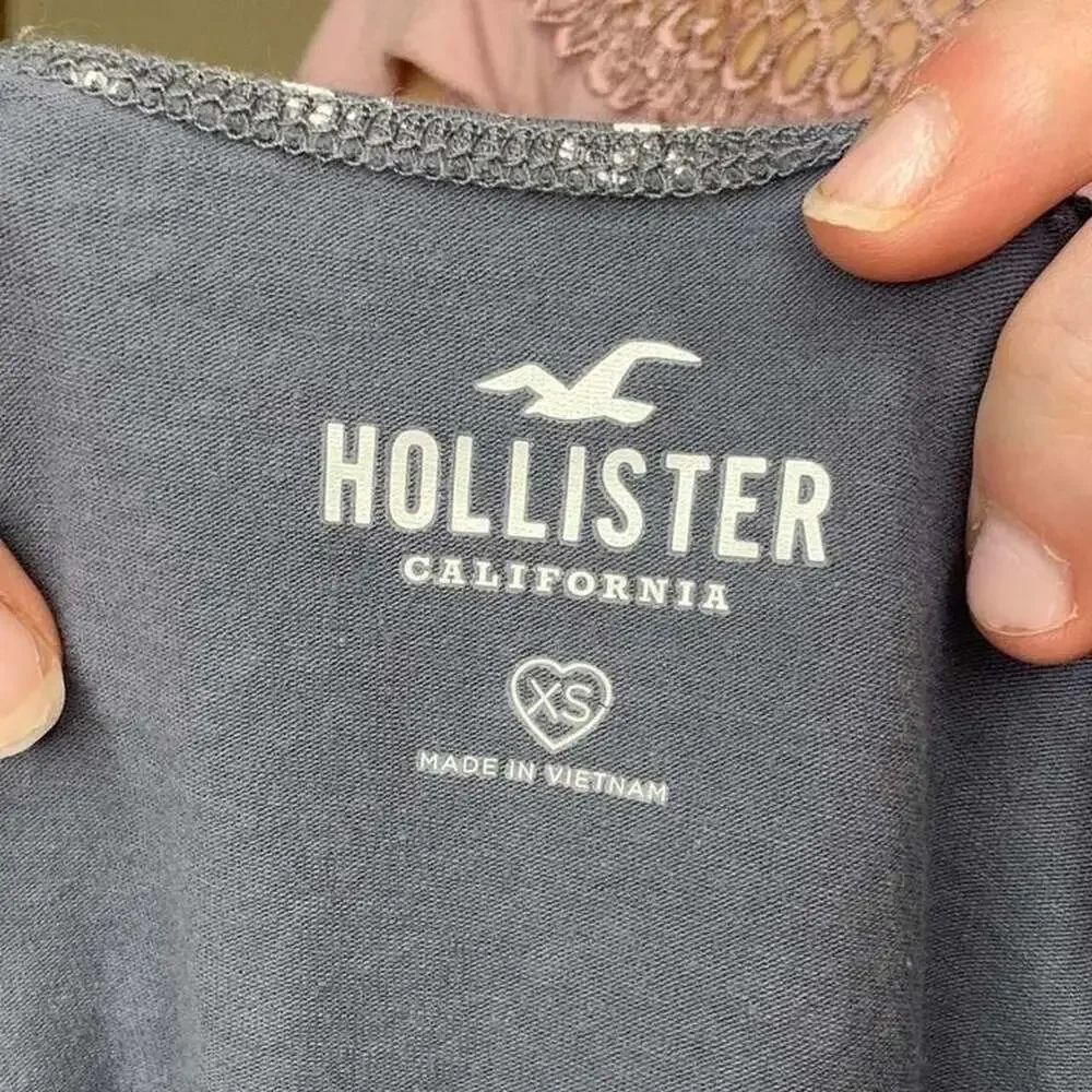 Hollister Ruched Sweetheart Floral Crop Top - Picture 6 of 7